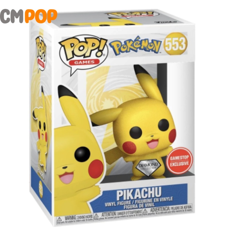 Pikachu Diamond - #553 - Funko Pop! - Pokemon - Diamond Collection - Gamestop Exclusive