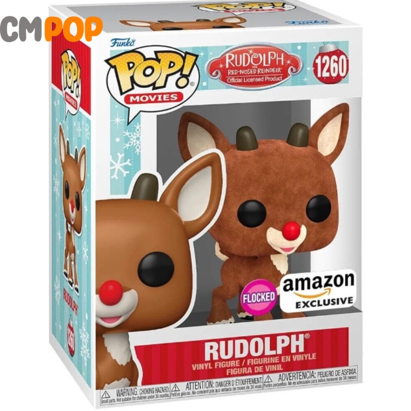 Rudolph - #1260 - Funko Pop! - Rudolph The Red Nosed Reindeer Official Licensed Product - Movies - Flocked - Amazon Exclusive