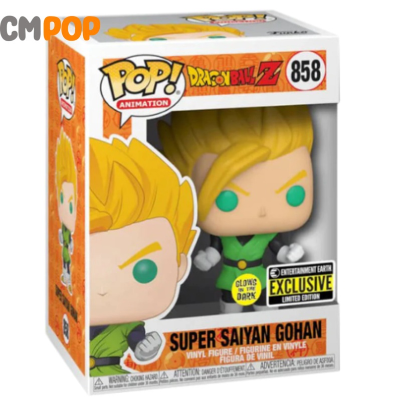 Super Saiyan Gohan - #858 - Funko Pop! - Dragon Ball Z - GITD Entertainment Earth Exclusive