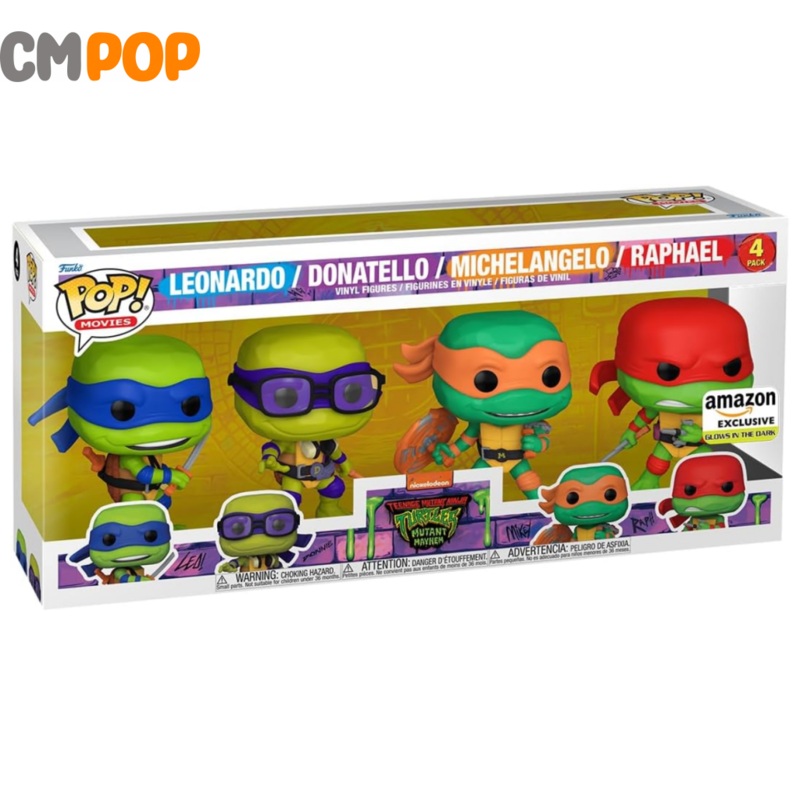 Teenage Mutant Ninja Turtles 4 Pack - Funko Pop! - Amazon Exclusive