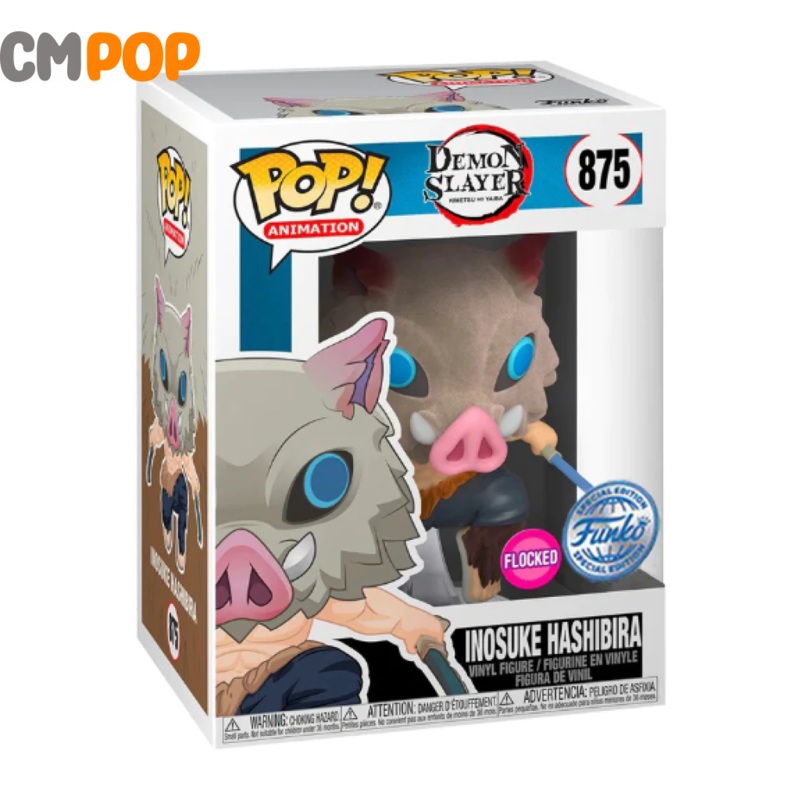 Inosuke Flocked - #875 - Funko Pop! - Demon Slayer - Special Edition Exclusive