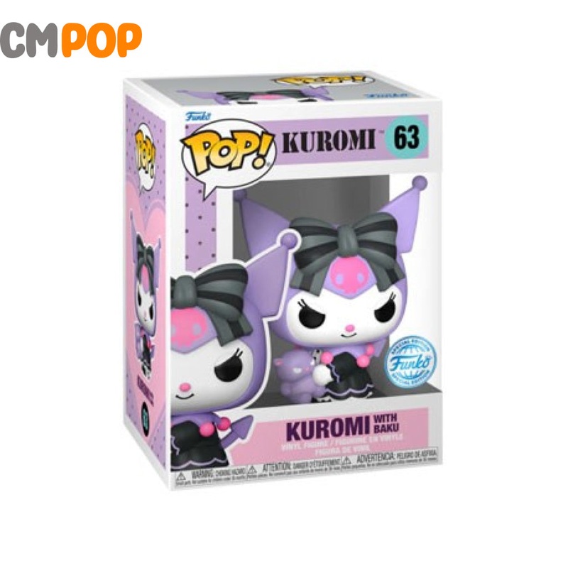 Kuromi With Baku - #63 - Funko Pop! - Kuromi - Funko Exclusive