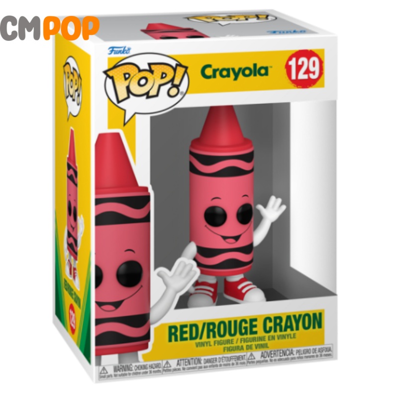 Red/Rouge Crayon - #129 - Funko Pop! - Crayola - Ad Icons - Colours of Kindness