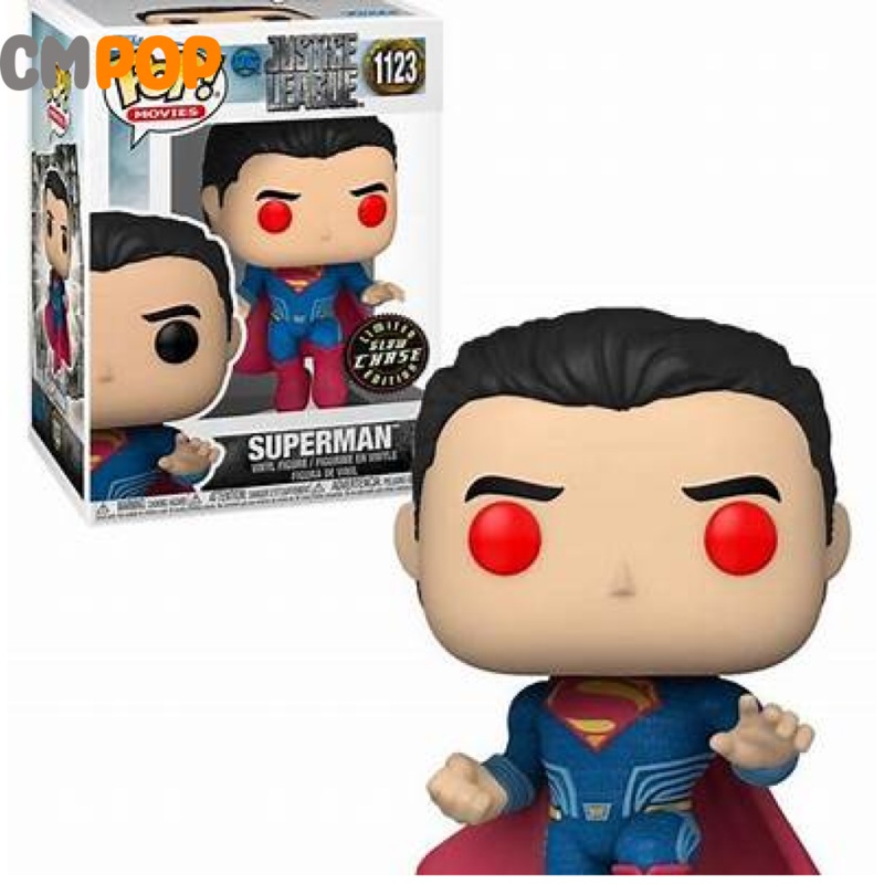 Superman Chase  - #1123 - Funko Pop! - Justice League - DC - Chase Edition Exclusive