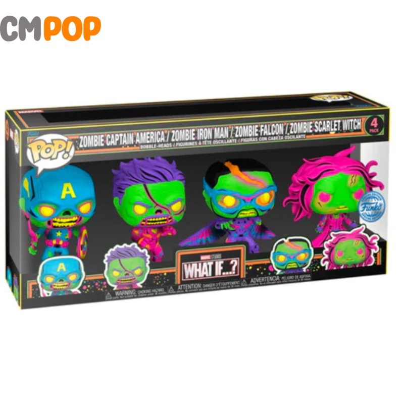 What If - Funko POP Marvel - Marvel - 4PK (BLKLT)