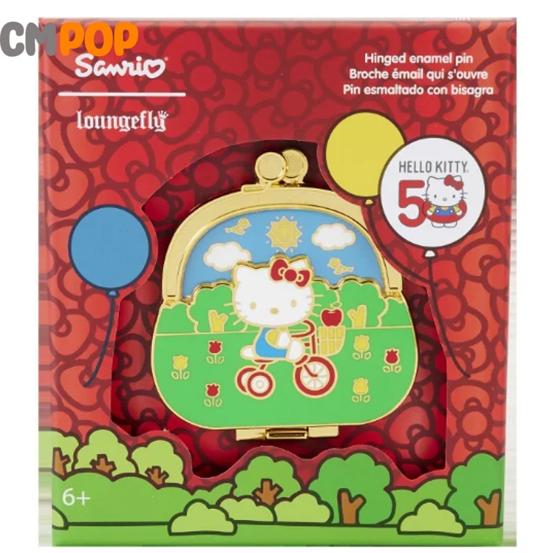 Hello Kitty 50th Anniversary Coin 3" Collector Box Pin - Loungefly