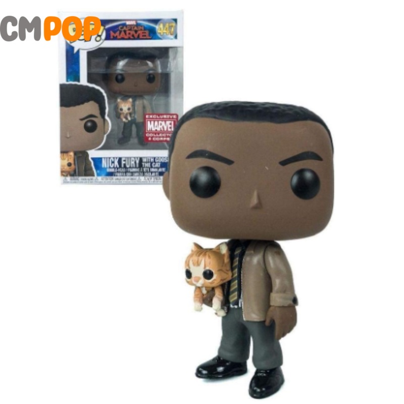 Nick Fury With Goose The Cat - #447 - Funko Pop! - Marvel - MCC Exclusive