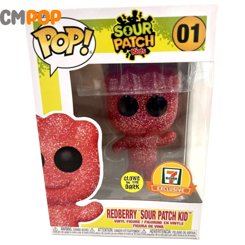 Redberry Sour Patch Kid  - #01 - Funko Pop! - Glow in the Dark -  Seven Eleven Exclusive