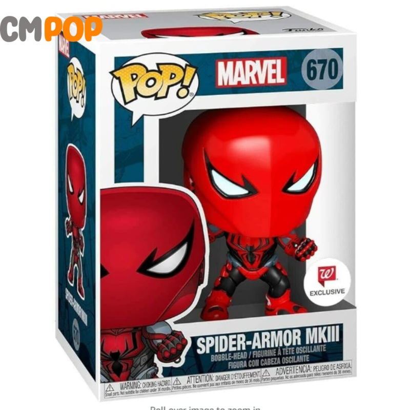 Spider-Armor MKIII -#670 Funko Pop! - Marvel - Walgreens Exclusive