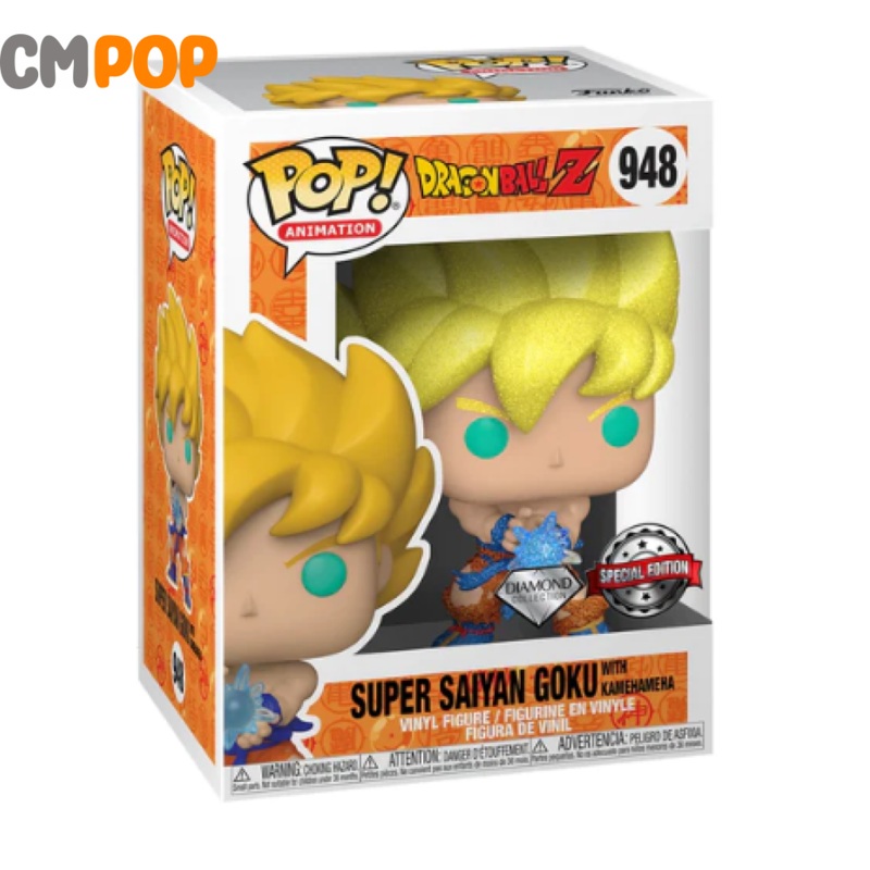Super Saiyan Goku with Kamehameha - #948 - Funko Pop! - Dragon Ball Z - Diamond Collection - Special Edition