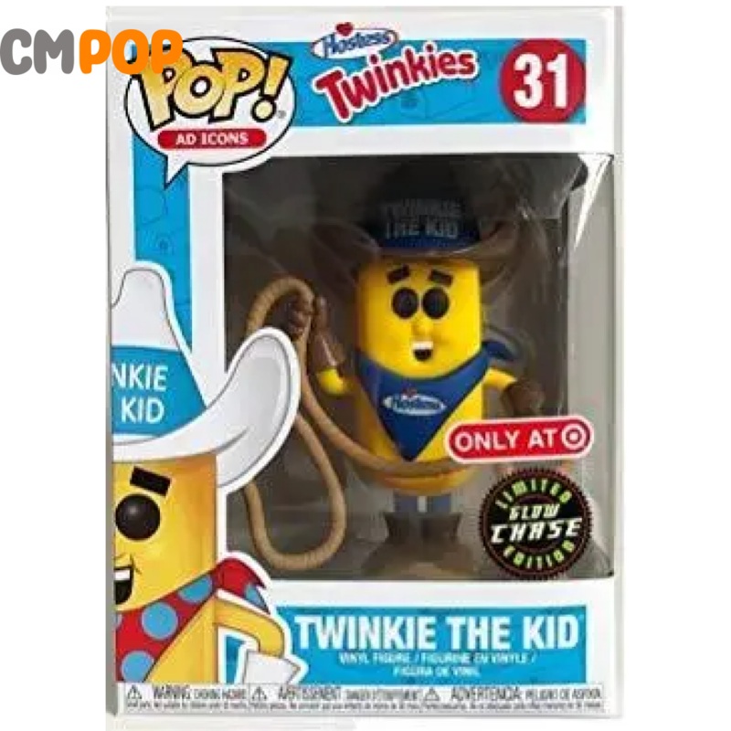 Twinkie The Kid Chase - #31 - Funko Pop! - Twinkies - Ad Icons - Glow In The Dark Chase Limited Edition