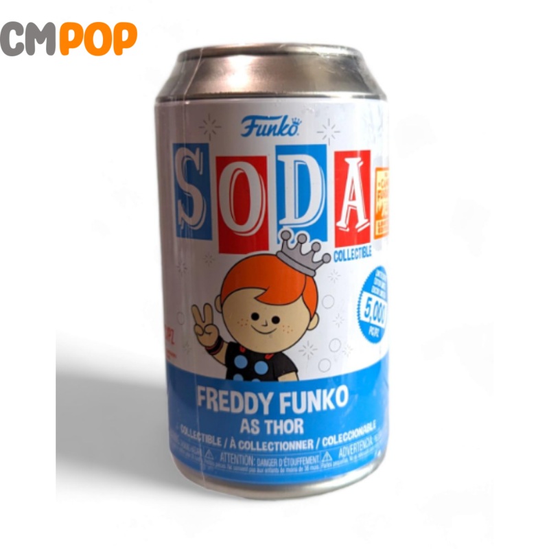 Freddy Funko As Thor - Funko Vinyl Soda - 5,000 Pieces - Chance Of Chase