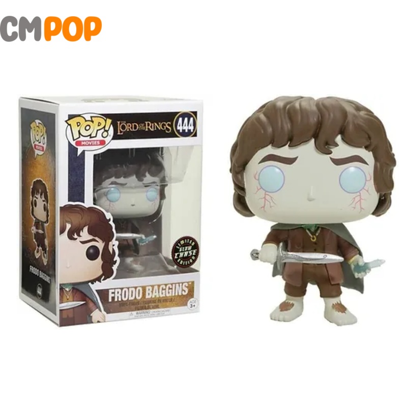 Frodo Baggins Chase - #444 - Funko Pop! - The Lord of the Rings - Movies -GITD - Chase Edition Exclusive
