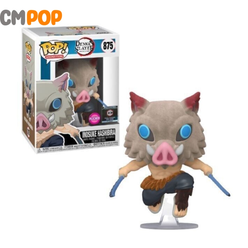 Inosuke Flocked - #875 - Funko Pop! - Demon Slayer - Flocked - Chalice Exclusive