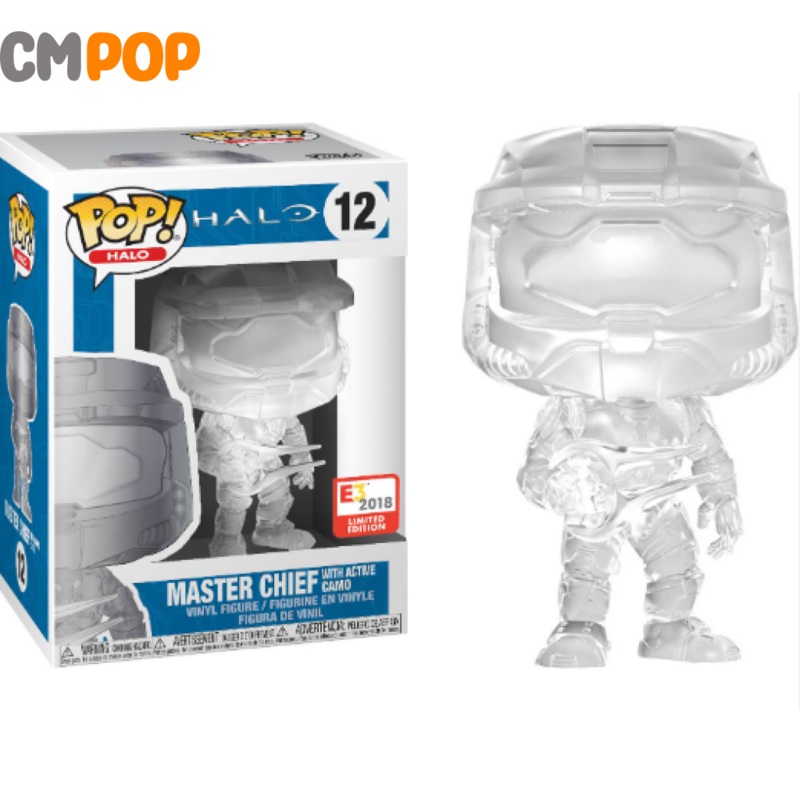 Master Chief With Active Camo - #12  - Funko Pop! - Halo - E3 2018  Limited Edition