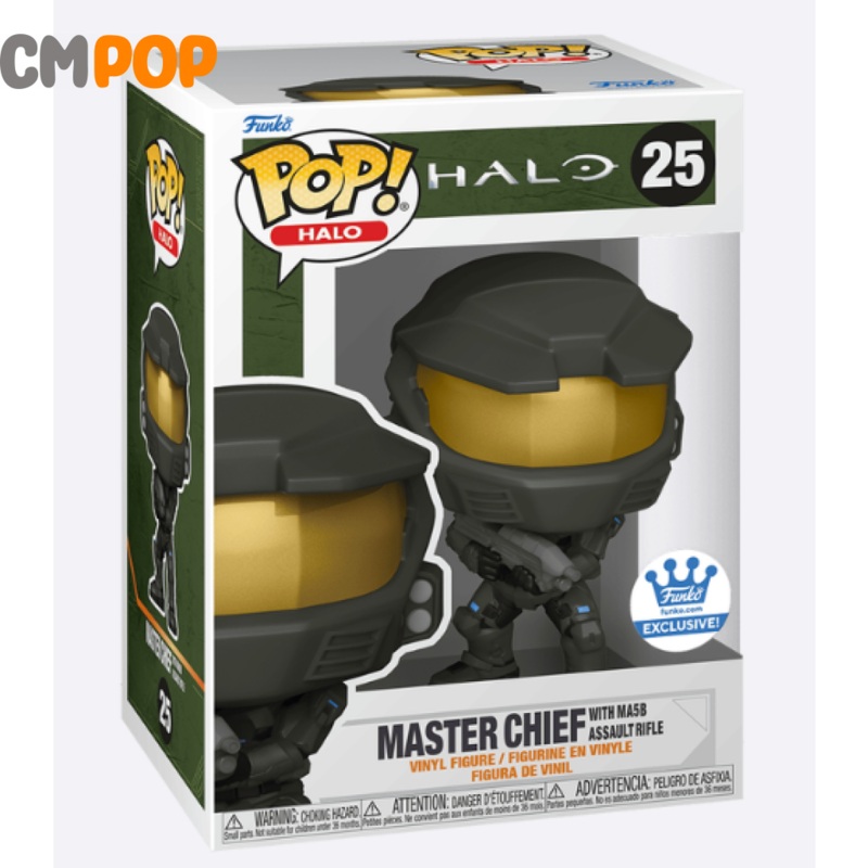 Master Chief With MA5B Assault Rifle - #25 - Funko Pop! - Halo - Funko Shop Exclusive