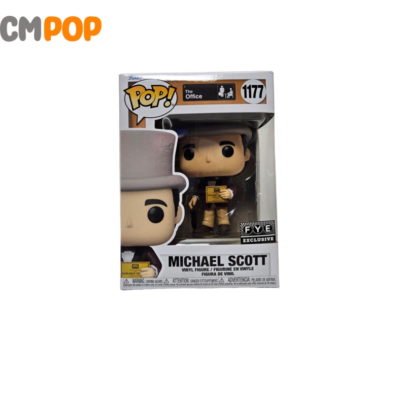 Michael Scott Golden Ticket - #1177 - Funko Pop! - The Office - FYE Exclusive