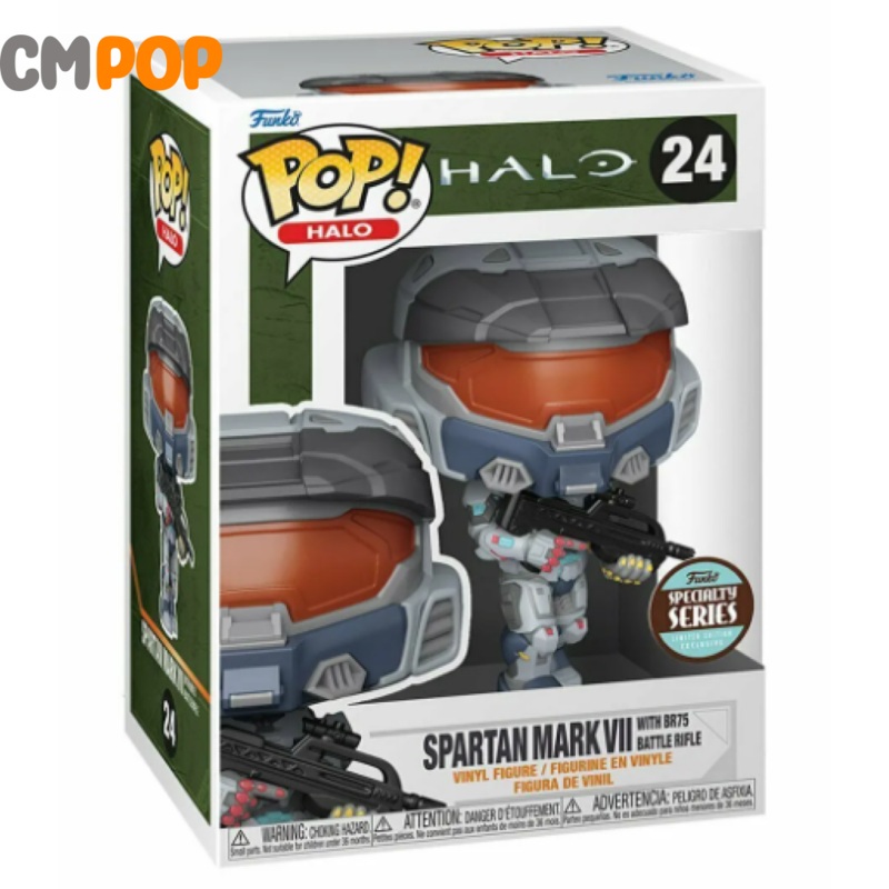 Spartan Mark V11 With BR75 Battle Rifle - #24 - Funko Pop! - Halo -Speciality Series Exclusive