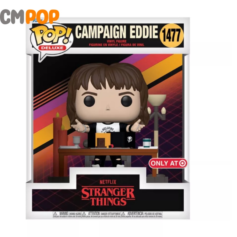 Campaign Eddie - #1477 - Stranger Things - Funko Pop! - Stranger Things - Target Exclusive