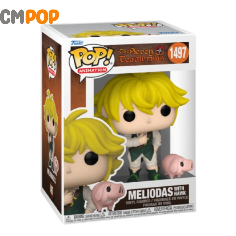 Meliodas w/ Hawk  #1497  - Funko Pop! -The Seven Deadly Sins   - Animation