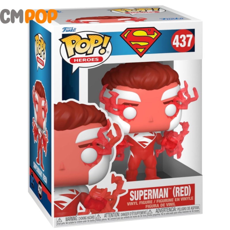 Superman (Red)  - #437 - Funko Pop! - Heroes DC - Superman- Exclusive 2022 Fall Convention Limited Edition