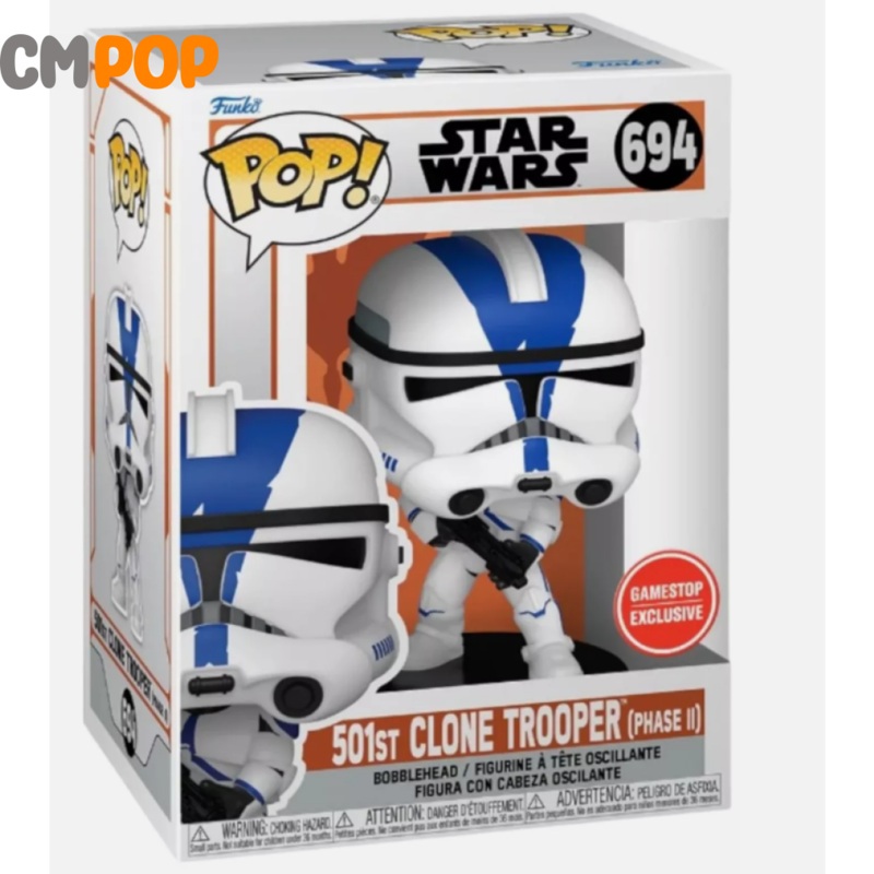 501st Clone Trooper (phase II)   - #694 - Funko Pop! - Star Wars - Gamestop Exclusive