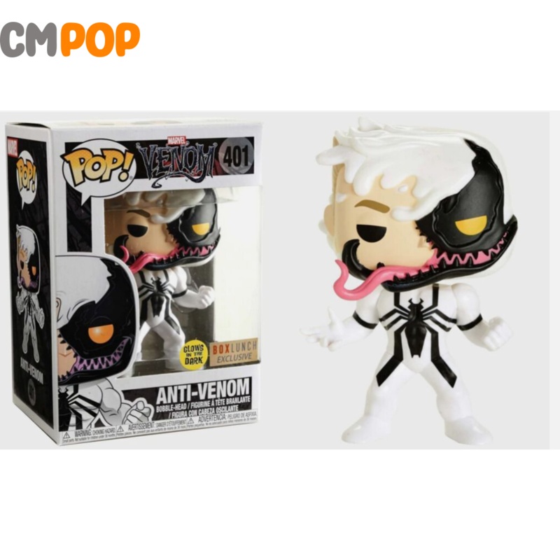 Anti- Venom- #401 - Funko Pop! - Marvel - Venom - GITD - Box  Lunch Exclusive