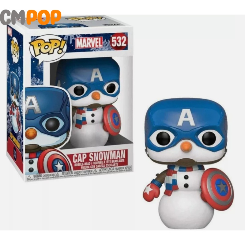 Cap Snowman   - #532 -  Funko Pop!  - Marvel