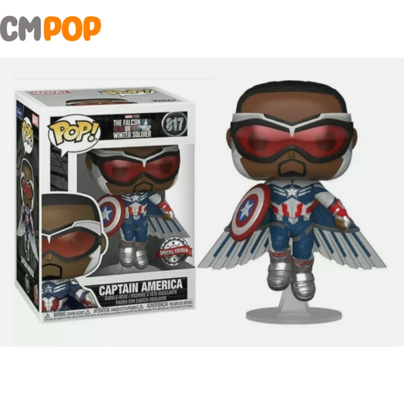 Captain America  - #817 - Funko Pop! - Marvel - The Falcon Winter Soldier - Special Edition