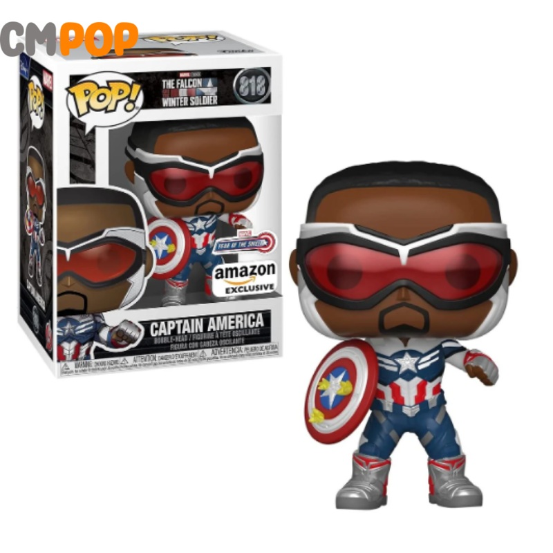 Captain America  - #818 - Funko Pop! - Marvel - The Falcon Winter Soldier - Amazon Exclusive