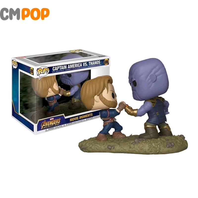 Captain America VS. Thanos - Movie Moments  - #698 - Funko Pop! - Marvel   - Avengers Infinity War - EMP Exclusive