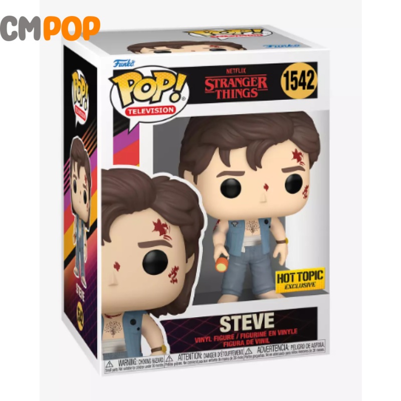 Steve  - #1542 - Funko Pop! - Pop Television - Stranger Things - Hot Topic Exclusive
