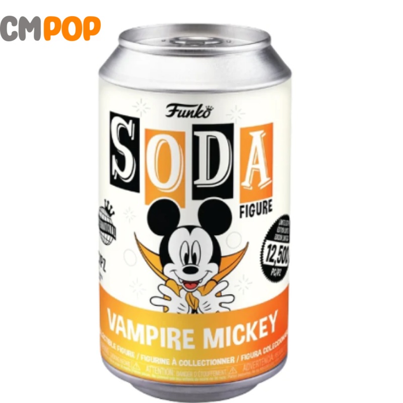 Vampire Mickey - Funko Vinyl Soda - 12,500 Pieces  - Chance Of Chase