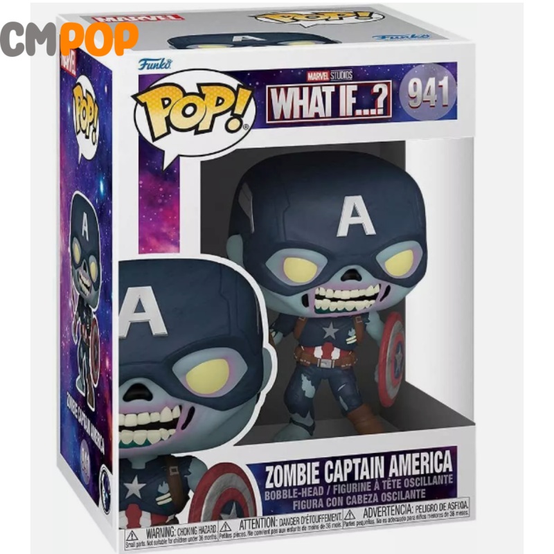 Zombie Captain America  - #941 -  Funko Pop!  - Marvel - What If?