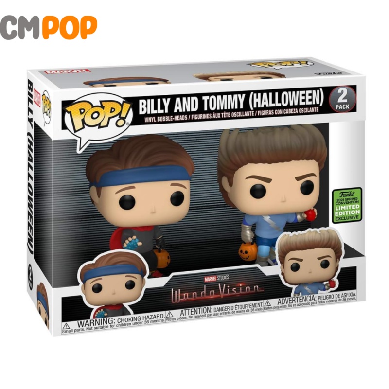 Billy And Tommy ( Halloween) 2 PK - Funko Pop! - Marvel  - Wanda Vision - 2021 Spring Convention Exclusive