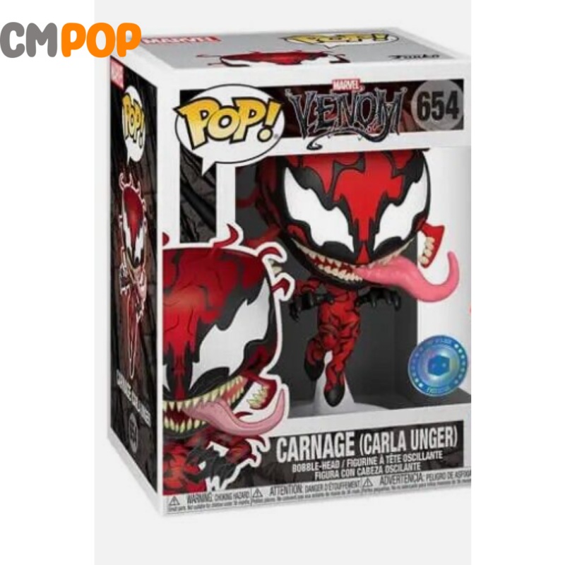 Carnage (Carla Unger) - #654 - Funko Pop! - Venom Marvel - Pop In A Box Exclusive