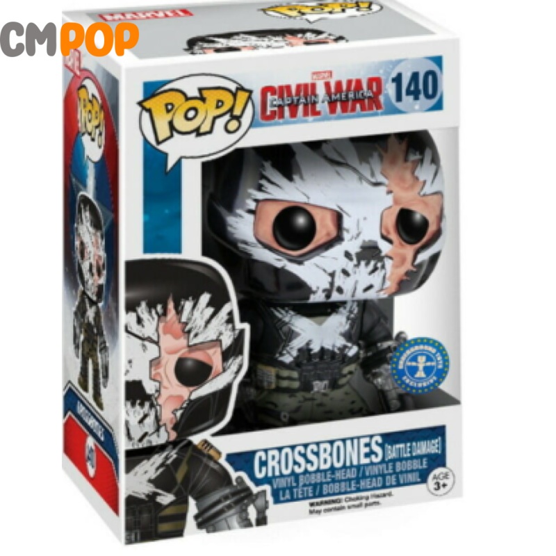 Crossbones (Battle Damage) - #140- Funko Pop!  - Marvel -Civil War -  Underground Toys Exclusive