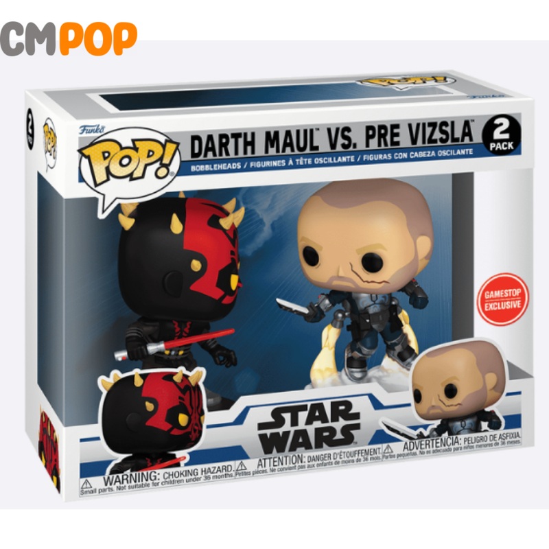 Darth Maul Vs Pre Vizsla -  2 Pack - Funko Pop! -Star-Wars -  Gamestop Exclusive