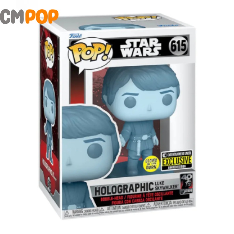 Holographic Luke - #615 - Funko Pop! - Star Wars - GITD - Entertainment Earth Exclusive