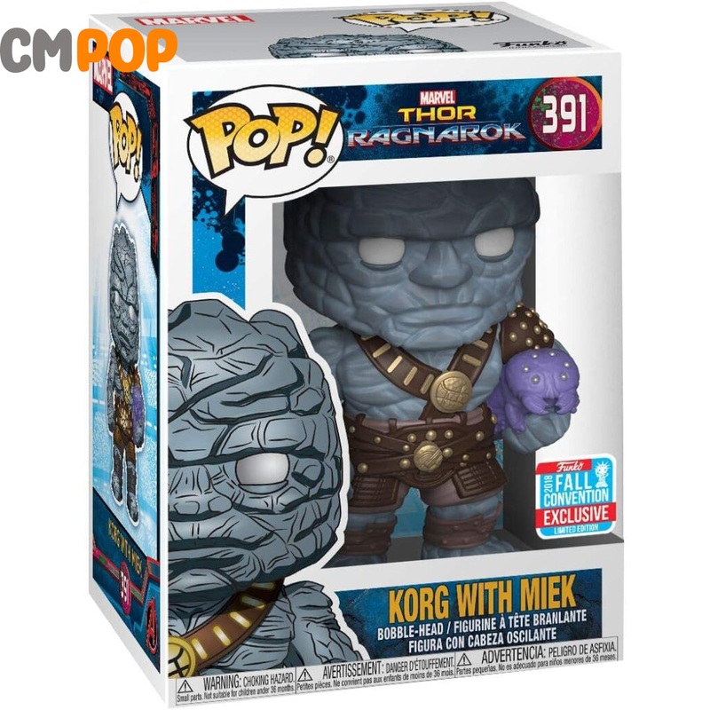 Korg With Miek - #391 - Funko Pop! - Thor Ragnarok - 2018 Fall Convention Exclusive