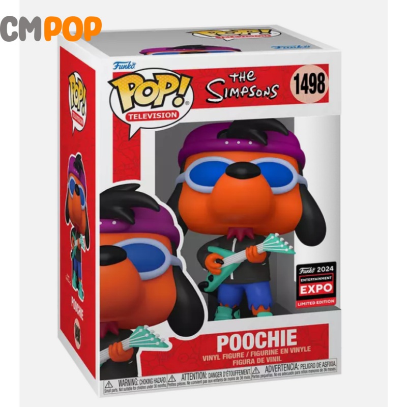 Poochie  - #1498 - Funko Pop!  - Television - The Simpsons - 2024 EXPO Entertainment Limited Edition