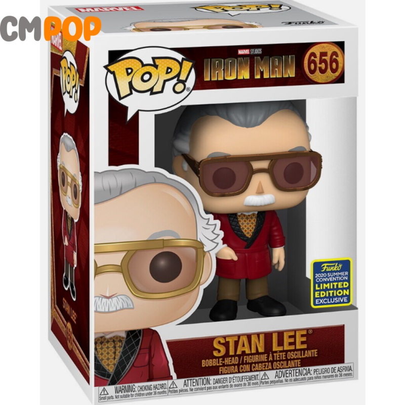 Stan Lee- #656 - Funko Pop! - Marvel  - Iron Man - 2020 Summer Convention Limited Edition Exclusive