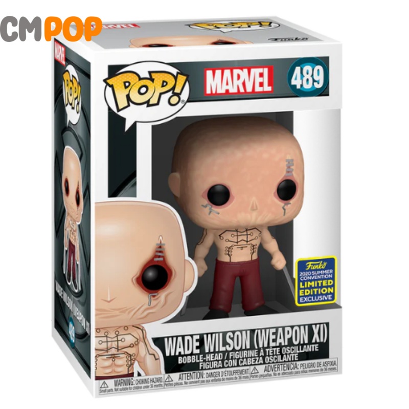 Wade Wilson ( Weapon XI)   - #489 - Funko Pop!  - Marvel - 2020 Summer Convention Exclusive