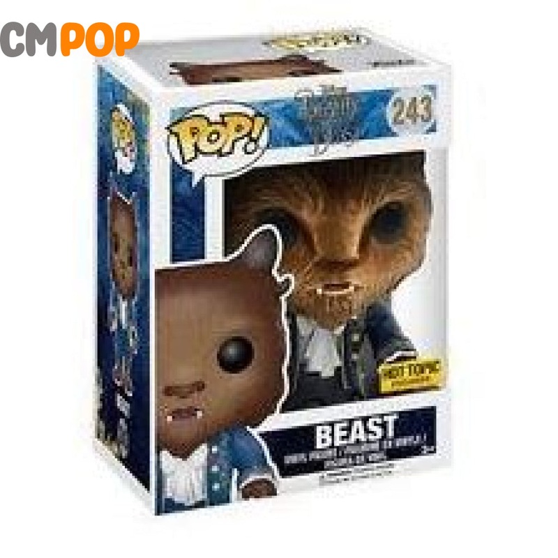 Beast (Flocked) - #243 - Funko Pop! -Beauty and the Beast - Hot Topic Exclusive