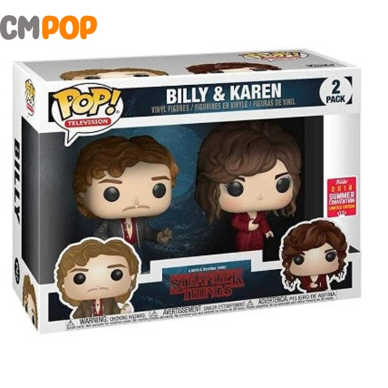 Billy & Karen - 2 Pack - Funko Pop! - Stranger Things - 2018 Summer Exclusive