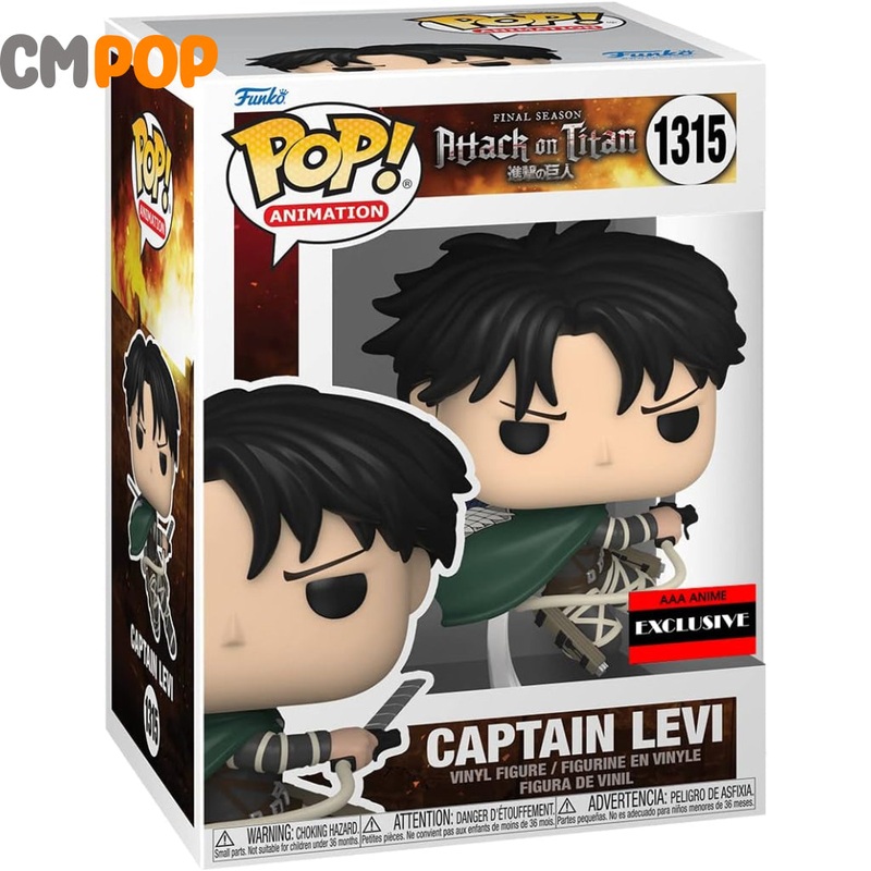 Captain Levi - #1315 - Funko Pop! - Attack On Titan - AAA Anime Exclusive
