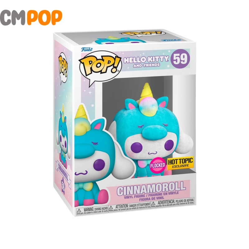 Cinnamoroll Flocked - Hello Kitty- #59 - Funko Pop! - Hot Topic Exclusive