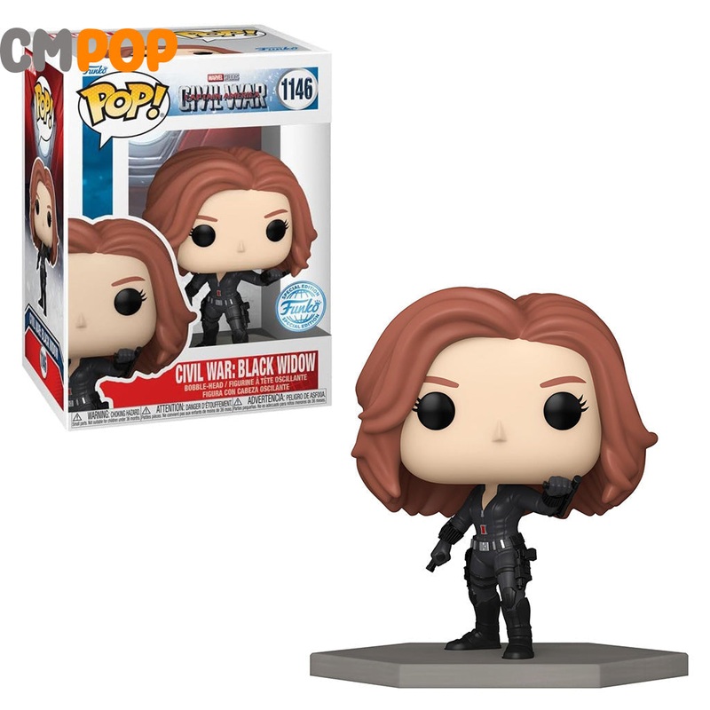 Civil War: Black Widow - #1146 - Funko Pop!  - Marvel - Civil War Captain America - Funko Special Edition