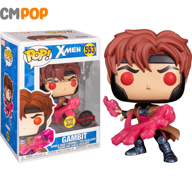 Gambit  - #553 - Funko Pop!  - Marvel - X-Men - GITD Special Edition