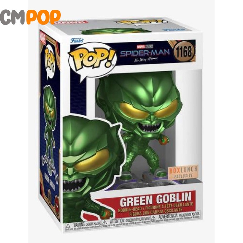 Green Goblin Metallic - #1168 - Funko Pop! -Spider-man - Box Lunch Exclusive